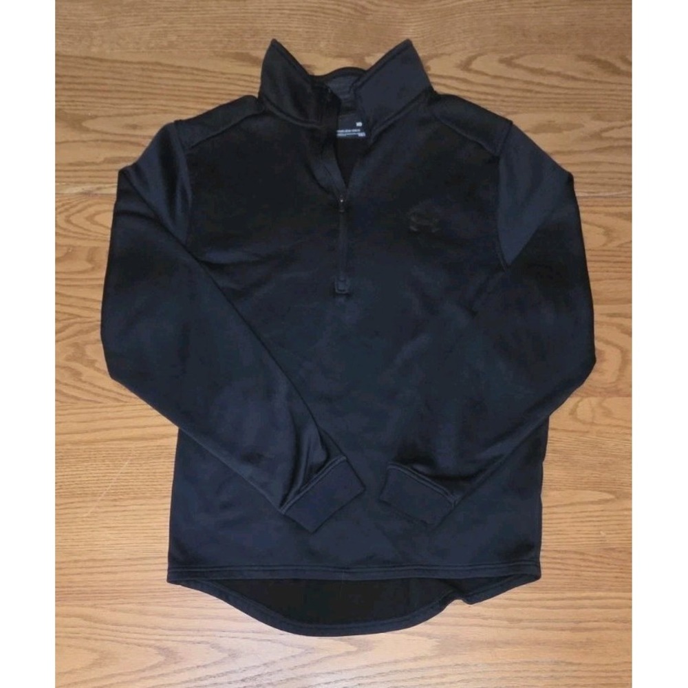 Under Armour Cold Gear Men's Quarter Zip Pullover Size Medium Black